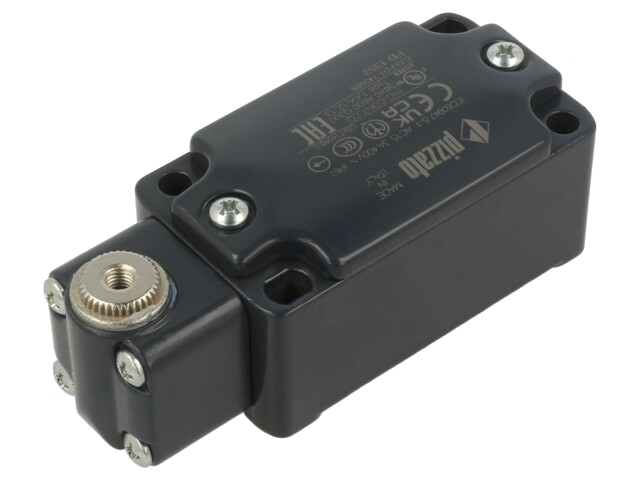 Eindschakelaar; hendel R 48,6mm, roller van kunststof Ø20mm Eindschakelaar; hendel R 48,6mm, roller van kunststof Ø20mm